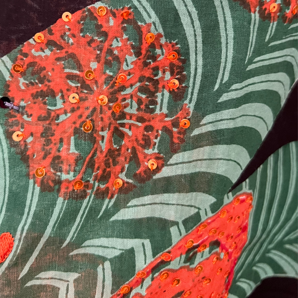 Tropical Journey Kaftan Shift Dress (Not Embroidered)