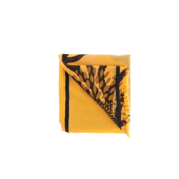 Scarf-Sarasa 100% Cashmere Long Scarf (Yellow)