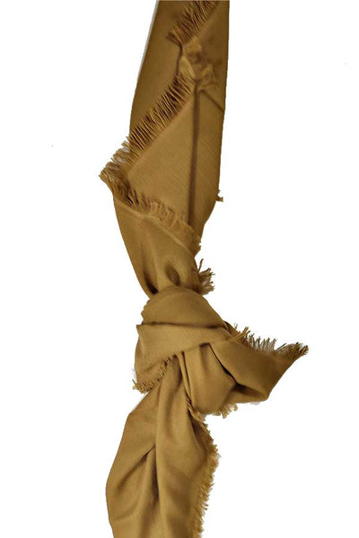 100% Cashmere Solid Camel Colour Large Travel Wrap