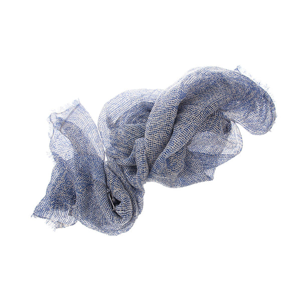 Blue Cashmere Linen Scarf. Perfect For Him. Stylish For Her. Gifts That Charm.