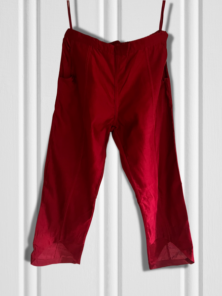 Crimson Red- Colette Vagabond Pants