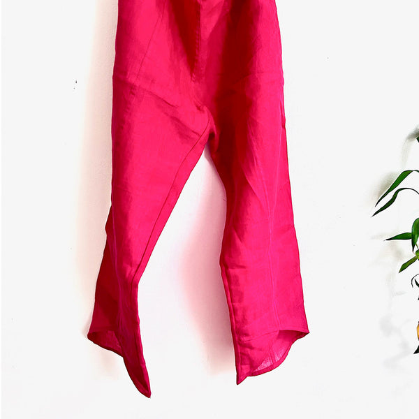 Poppy Red Linen- Colette Vagabond Pants